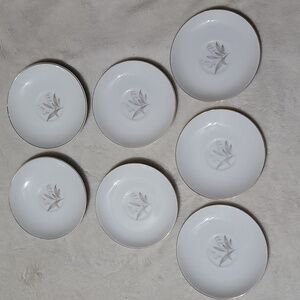 Vintage Kaysons Golden Rhapsody fine china saucers plates